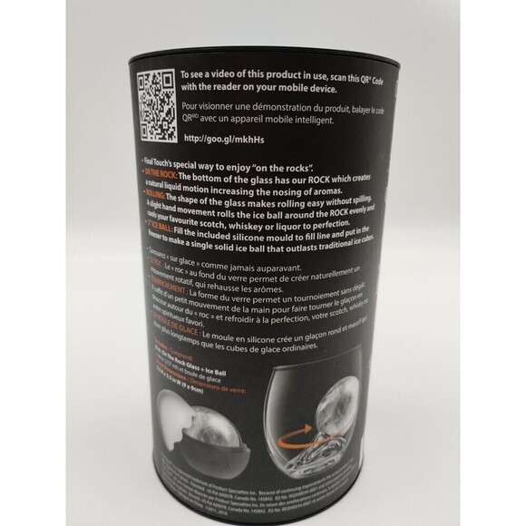 New Scotch Whiskey LIQUOR Rock GLASS ICE BALL MOLD Ice ball on the Rocks - Picture 2 of 6